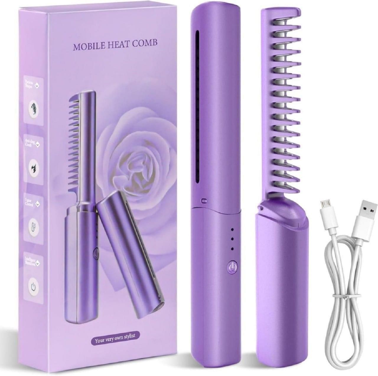 Portable Mini Hair Straightener, Hot Comb