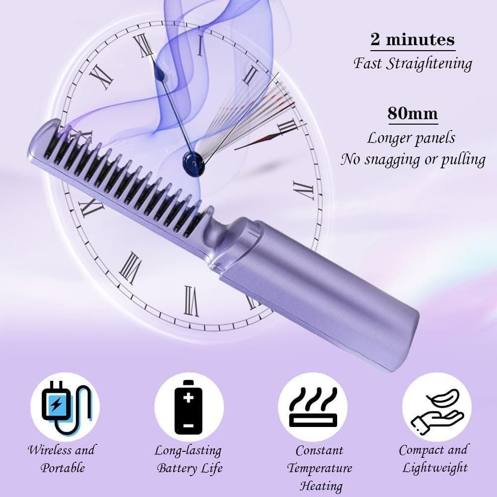 Portable Mini Hair Straightener, Hot Comb