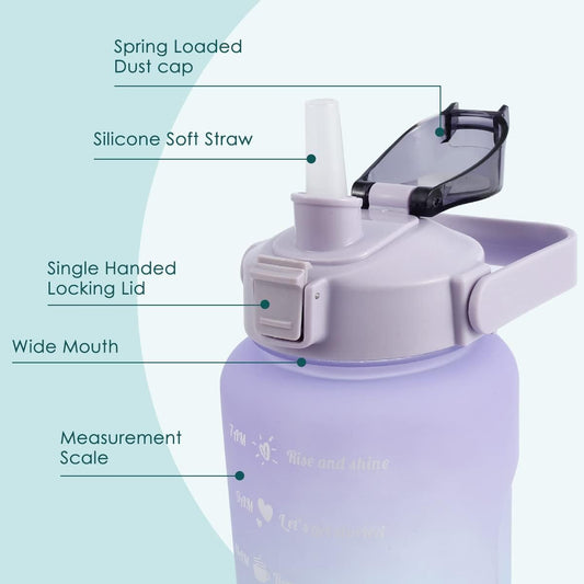 3 Pack Motivational Water Bottles Set