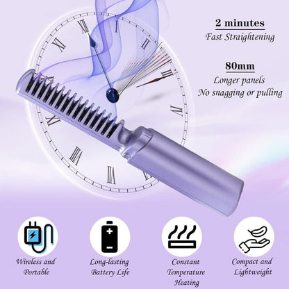 Portable Mini Hair Straightener, Hot Comb