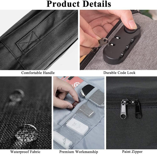 Waterproof Portable Document Storage Bag Travel Organizer (Assorted Color)