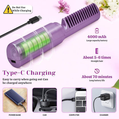 Portable Mini Hair Straightener, Hot Comb