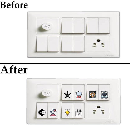 3D Premium Switch Stickers (298 Stickers) Pack of 2